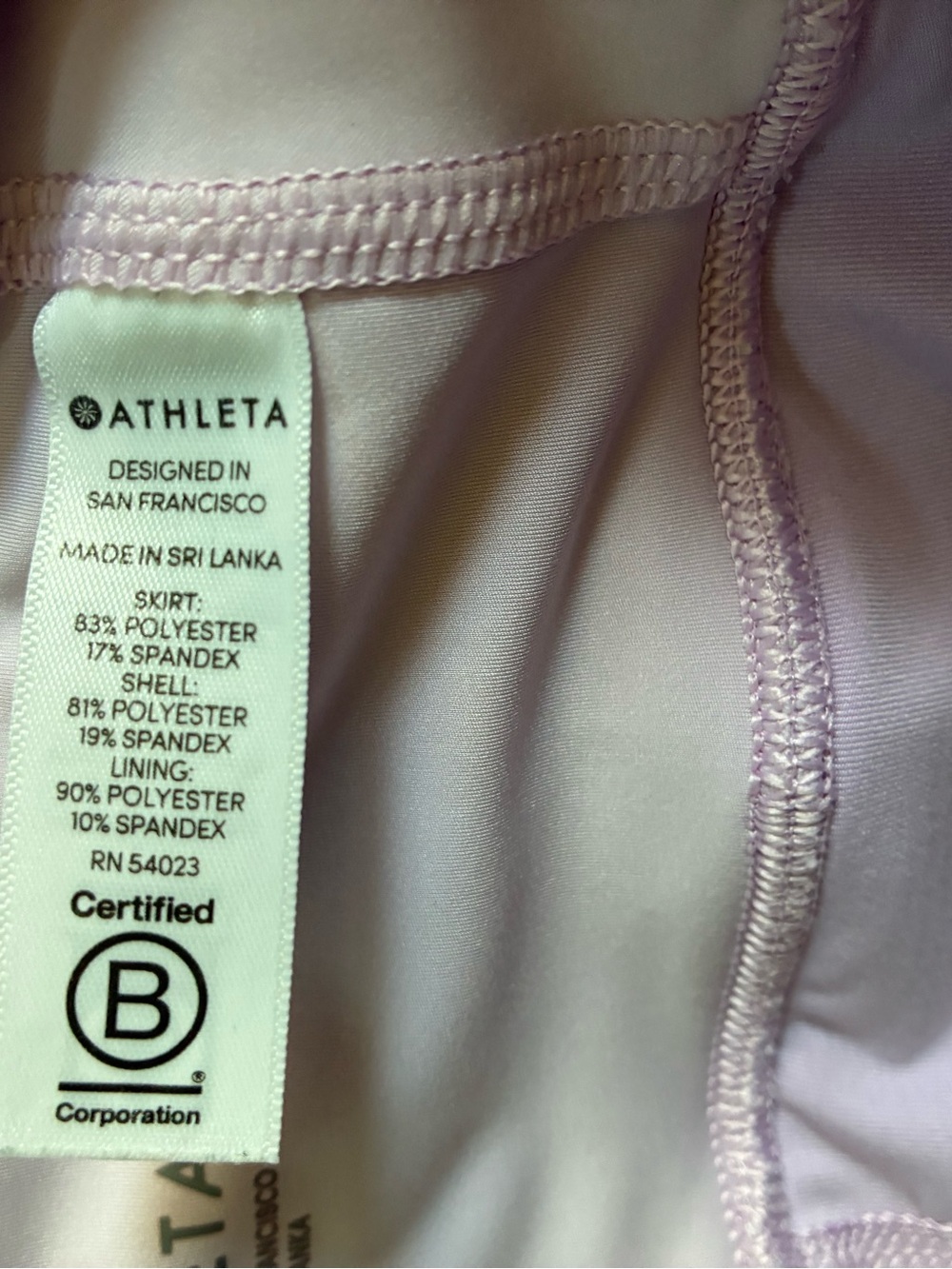 Athleta Momentum Lilac Tennis Pickleball Athletic Skort with Shorts 💜🎾 Size L - Picture 9 of 10